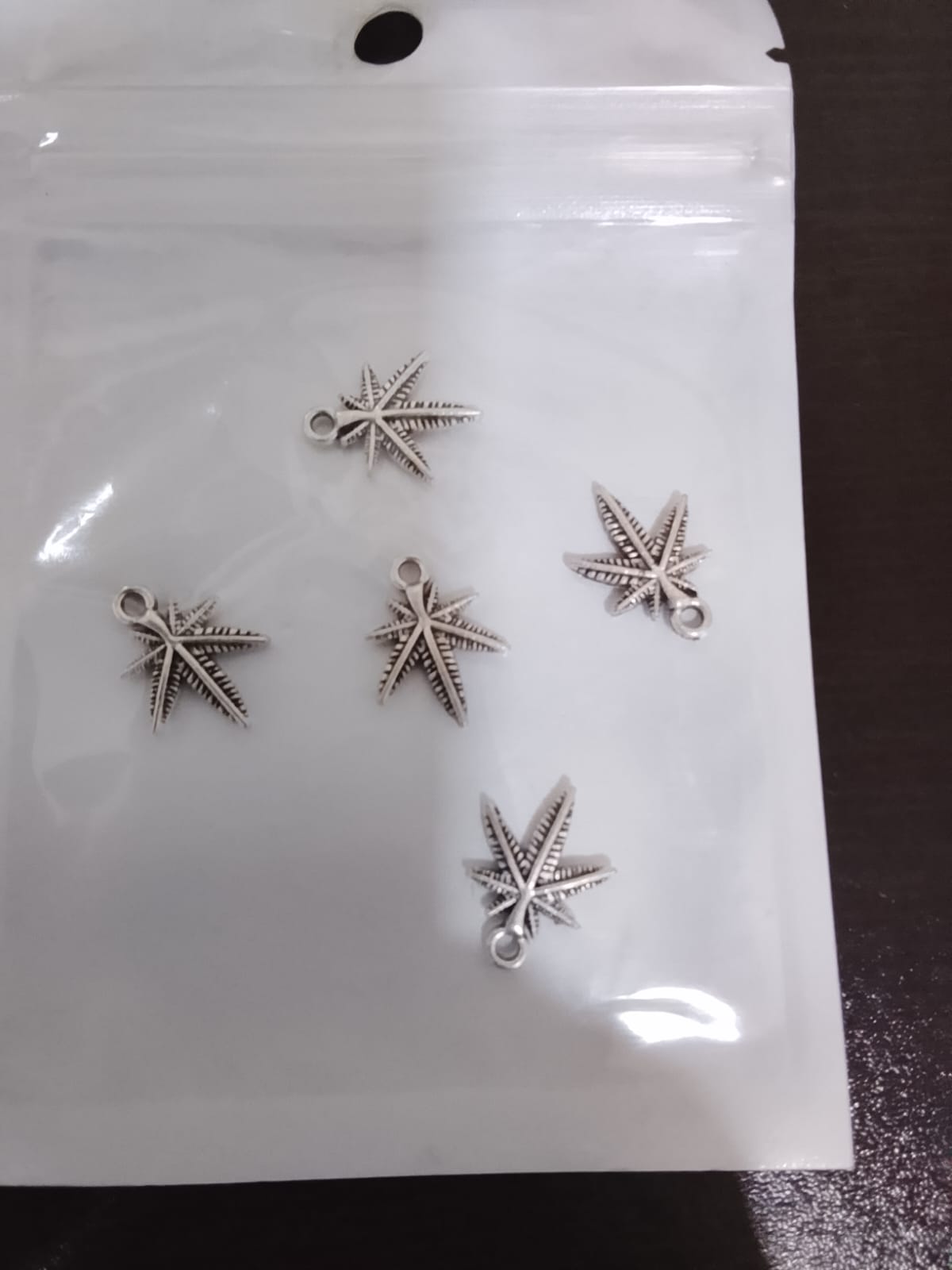 Silver Leaf Nail Charms – 3D Cannabis Style Nail Art Decoration Accessories