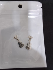 Silver Guitar Nail Charms – 3D Romantic Nail Art Decoration Accessories