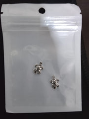 Silver Turtle Nail Charms – 3D Ocean Theme Nail Art Decoration Accessories