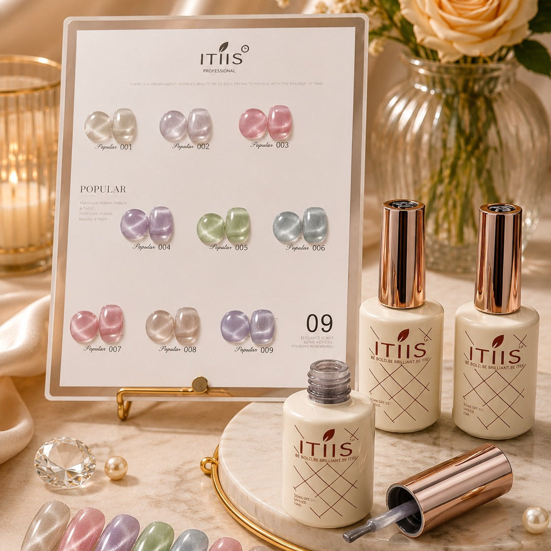 Popular 15ml Cat Eye Gel Polish Set – 9 Smooth & Silk Finish Colors ITIIS Professional | Student Starter Kit