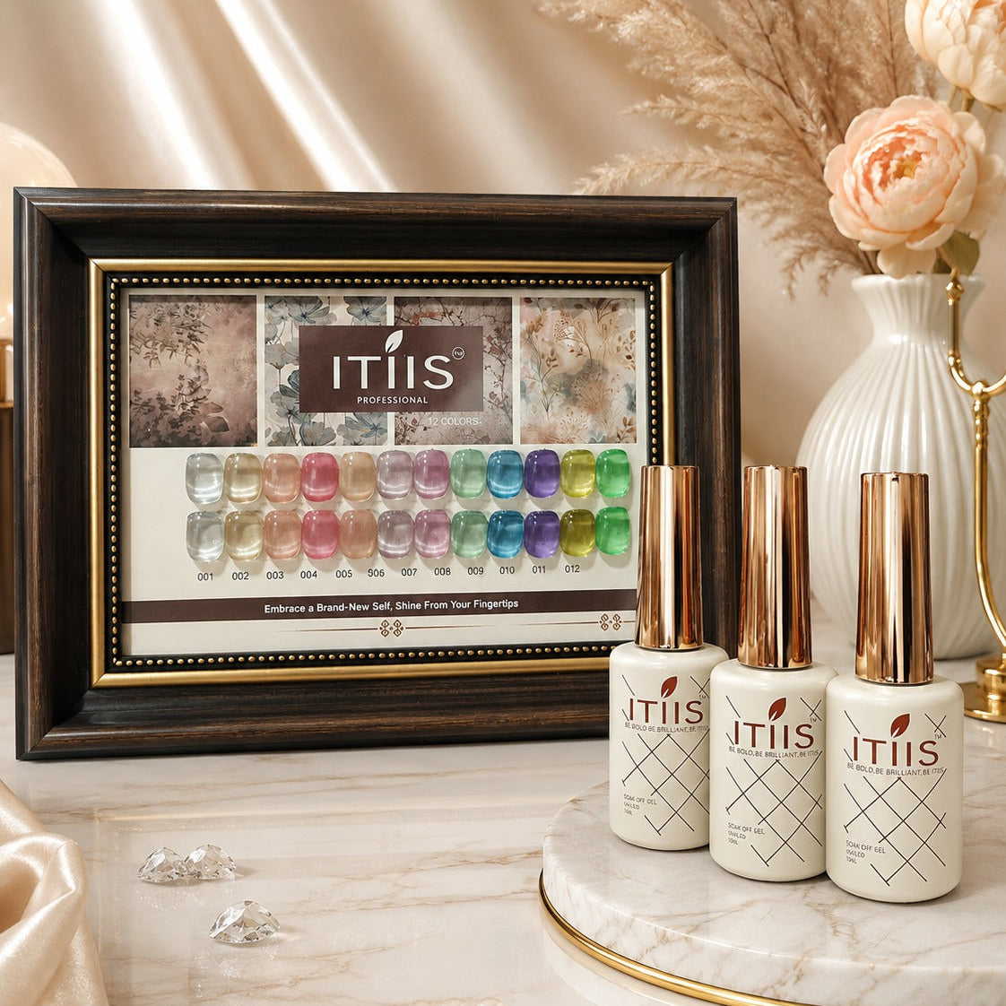 Proton 15ml Cat Eye Gel Polish Set – 9 Smooth & Silk Finish Colors ITIIS Professional | Student Starter Kit