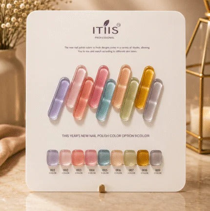 Qbic 15ml Cat Eye Gel Polish Set – 9 Smooth & Silk Finish Colors ITIIS Professional | Student Starter Kit