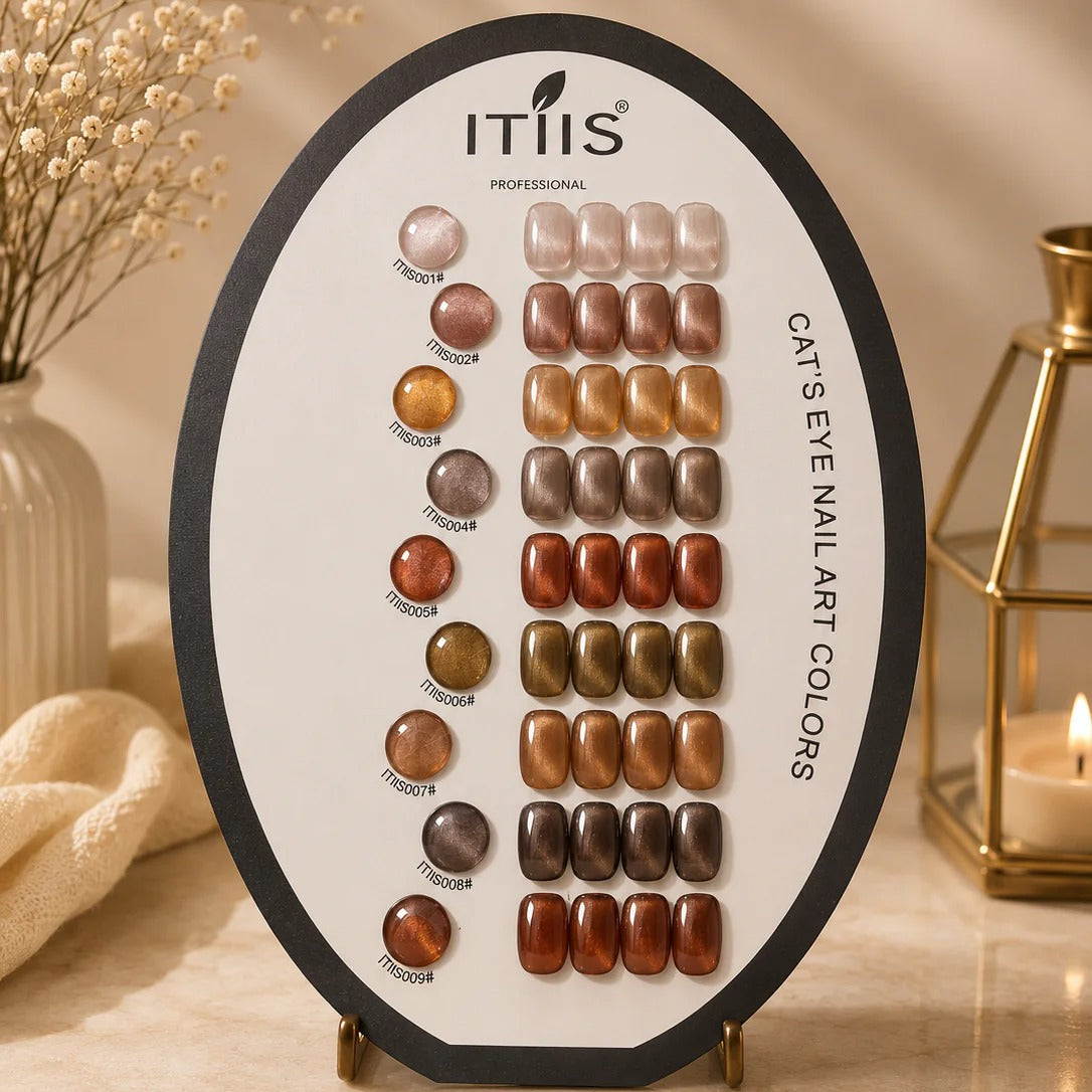 Jupiter 15ml Cat Eye Gel Polish Set – 9 Smooth & Silk Finish Colors ITIIS Professional | Student Starter Kit