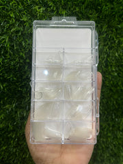 Short Full Cover Nail Tips Sponsor SR-12 – 100 PCS | Professional Nail Extensions