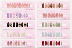Press On Nail Display Card | Nail Art Display Holder Card for Press On Nails
