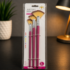 3-Fan Brush Set for Nail Art - Ombre Brush