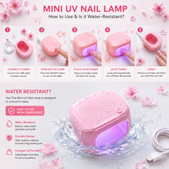 Professional Nail Art UV LED Lamp (68x50x54mm)– Portable Gel Polish Dryer for Nail Extensions