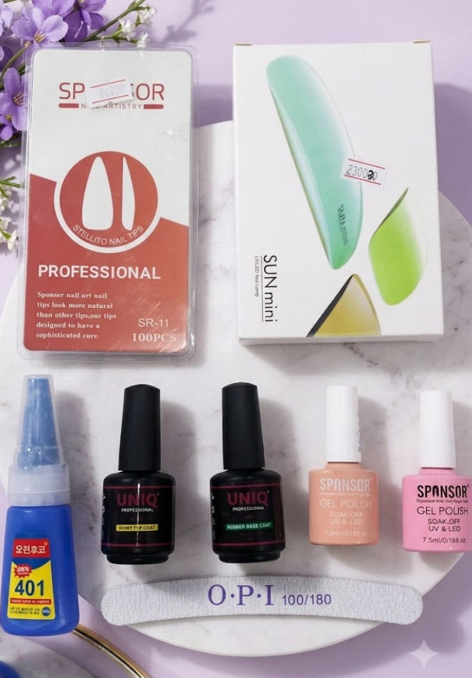 Home Use Nail Combo - Complete Nail Art Basic Kit