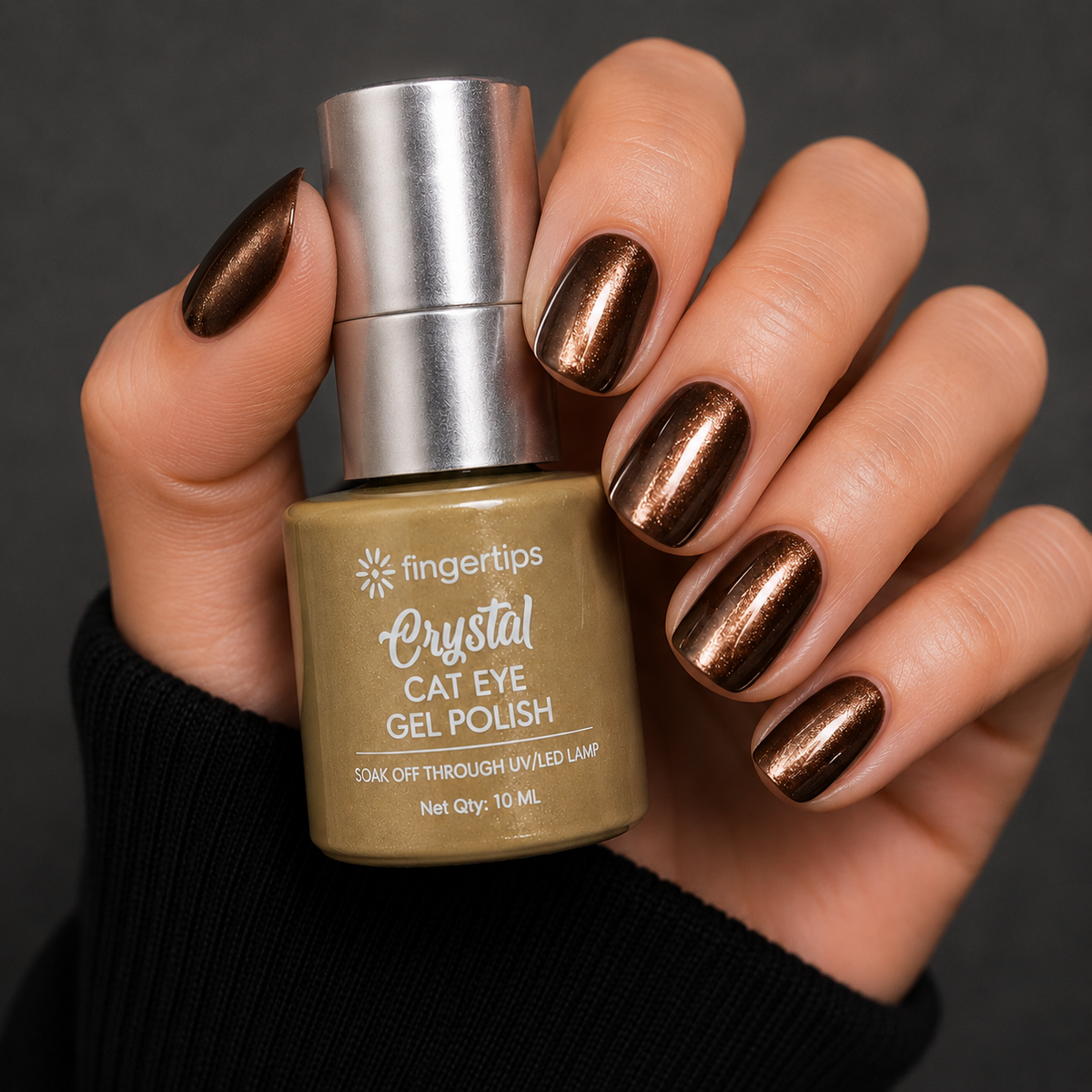 Shade(13) Crystal Cat Eye 10ml Fingertips