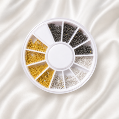 Gold - Silver - Oxidize Nail Decoration Balls Wheel for Nail Art | Nail Art Decoration