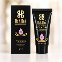 Poly Gel 02 Pink, 05 White 30ml Bolt Bee Professional – Nail Extension & Nail Enhancement Gel