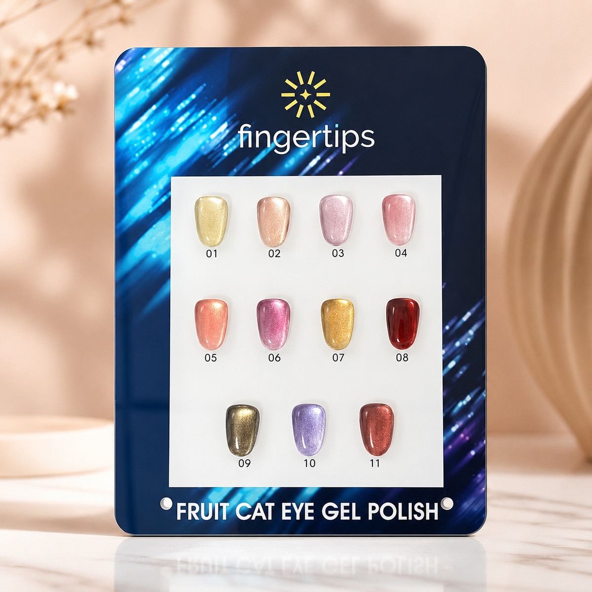 Fruit Cat Eye Polish Set 10ml Fingertips | Magnetic Cat Eye Gel Polish