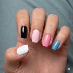Chart-B 12pcs Set MC MEE Professional Gel Polish Collection | Gel Polish Mini Set for Home Use or Beginner