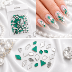 Luxury Mirror Nail Charms for Nail Art | 3D Nail Decoration Charms
