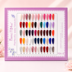 P24-B 60+5 Gel Polish Set Perfectt 24hr | 8 Glitter & 2 Cat Eye Gel Polish Display