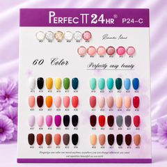 P24-C 60+5pcs Gel Polish Kit 7.5ml Perfectt 24hr | 60+5 Nail Gel Polish Kit